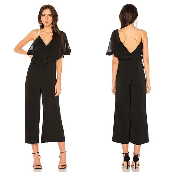Keepsake The Label No Love One Shoulder Cropped Wide Leg Jumpsuit Size Small - Picture 1 of 10